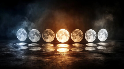 Moon Cosmic exploration visual art