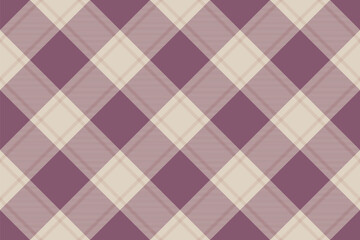 Elegant mauve and beige diagonal plaid pattern.  Perfect for textile design, website backgrounds, or crafting projects.
