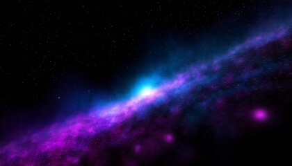 Naklejka premium Abstract galaxy smoke fog purple-blue light in the galaxy with gradient colors on black background.