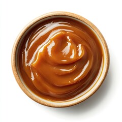 Creamy caramel sauce in a small bowl (1)