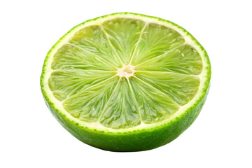 lime half image isolated on transparent background
