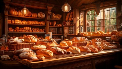 パン屋さんの陳列