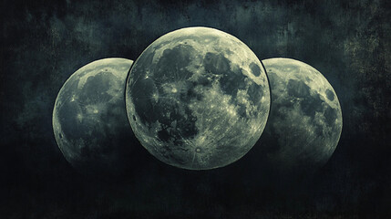 Moon Cosmic exploration visual art