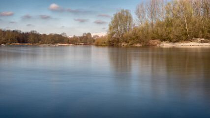 nature sceneries over the river Ticino, Abbiategrasso