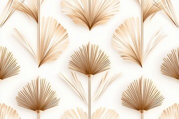 Seamless golden geometric chandelier motifs on soft ivory, refined Gatsby Art Deco luxury pattern, sophisticated 1920s high-end elegance