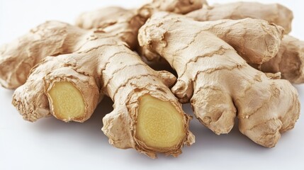 Aromatic ginger rhizomes, culinary spice and healthy root ingredient