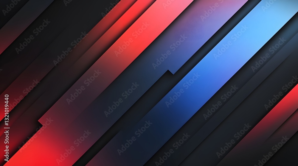 Poster diagonal abstract background with layers and a gradient color palette