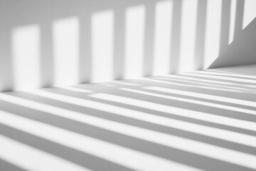 Minimalist window shadow pattern on transparent background for graphic design