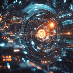 Obraz premium Future technology innovation