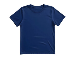 Blue t-shirt isolated on a transparent background
