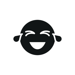 Laughing emoji April Fool's Day icon represents joy and humor, perfect for prank-themed designs, joke visuals, and festive celebrations.