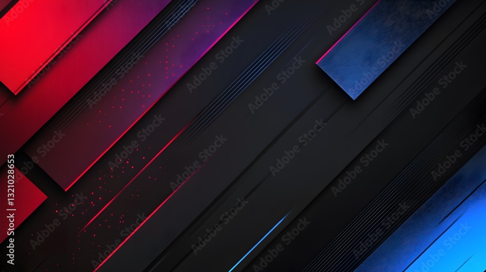 Aufkleber abstract geometric design with various intersecting colored rectangular shapes