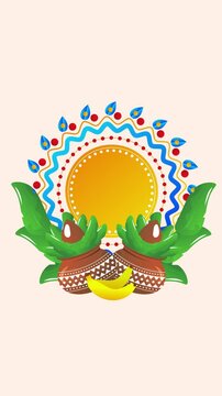 Indian Festival Ugadi Vertical Animated Banner