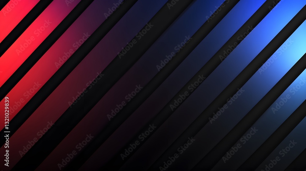 Poster diagonal striped bands in colors creating an abstract background design