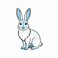 arctic hare cartoon vector