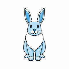 arctic hare cartoon vector