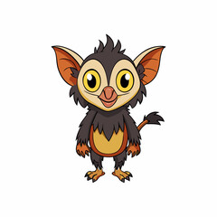 aye aye cartoon vector