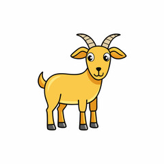 vector illustration of a goat