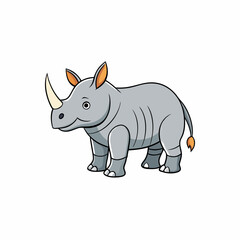rhino vector illustration
