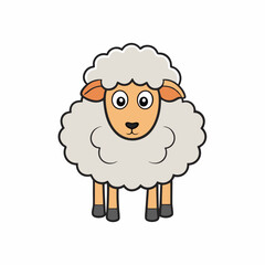 vector illustration of a sheep