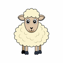 vector illustration of a sheep