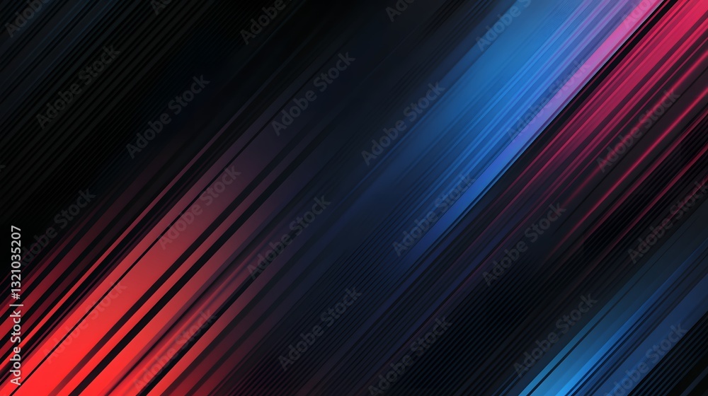 Aufkleber diagonal lines of vibrant color create abstract modern designs