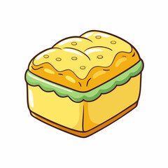 vector illustration of a cake