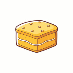 vector illustration of a cake