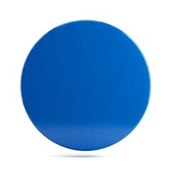 blue round button