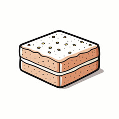 vector illustration of a cake