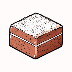 vector illustration of a cake