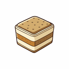 vector illustration of a cake