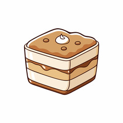 vector illustration of a cake