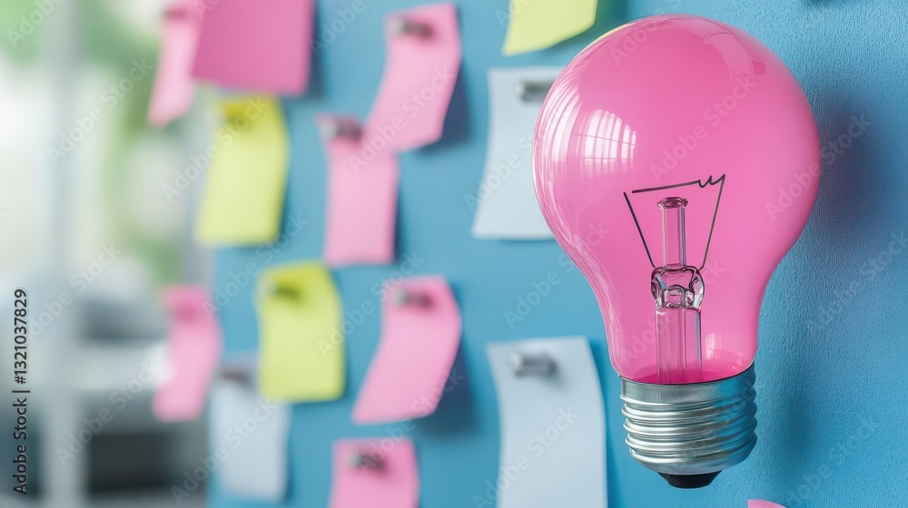 Poster a bright light bulb affixed to a wall casting warm light and creating a cozy atmosphere in a modern 
