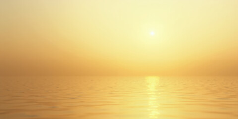 Fototapeta premium Golden Horizon A gradient blending soft gold and pale yellow, with abstract horizontal lines suggesting a tranquil horizon. The camera