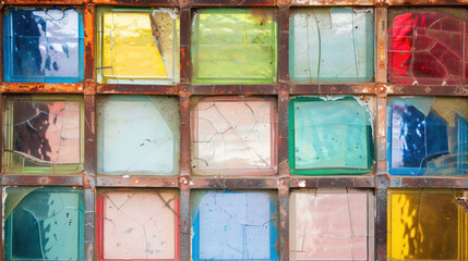 colorful glass window background