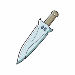 ghostblade  knife on white background