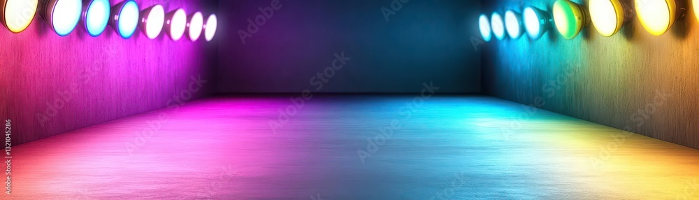Aufkleber A brightly lit room featuring soft light streaming from the ceiling creating a warm and inviting atmosphere