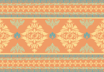 vector seamless pattern with floral elements