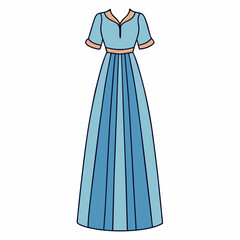 blue dress on a mannequin