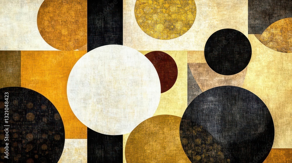Fototapete Intricate pattern featuring interconnected circles creating a visual harmony of shapes and geometry for artistic appeal