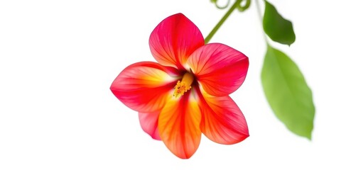 A single, vibrant bloom isolated on a pure white backdrop, perfect,  wedding