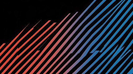 Diagonal lines in vibrant colors against a black background