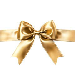 Naklejka premium Elegant Golden Bow Festive Ribbon Gift Luxury Design