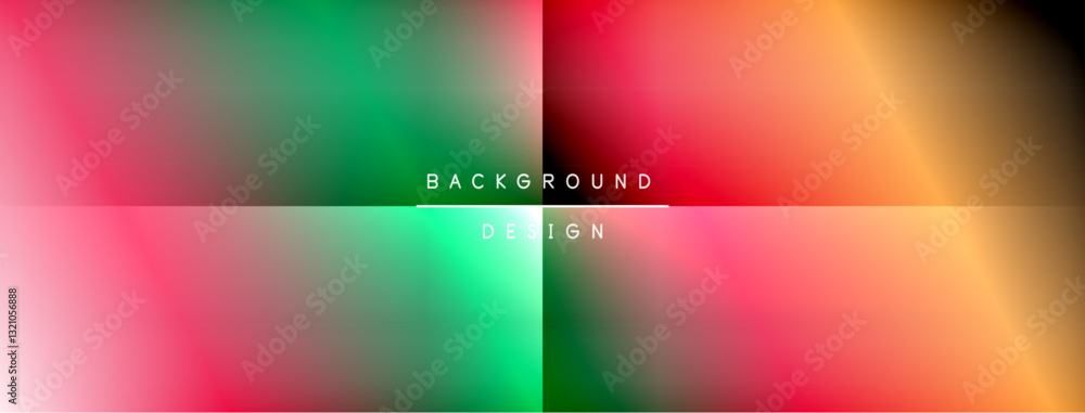 Poster Dynamic shadow lines with gradient colors geometric background