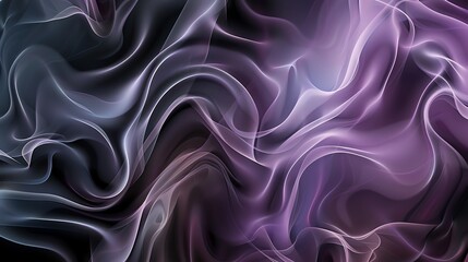 Obraz premium Abstract background with swirling, flowing lines of purple, blue, and white.