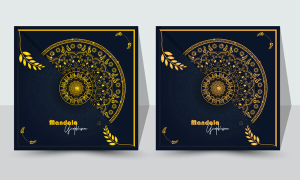 Golden Harmony Timeless Mandala Design With Multiple Color Variant.