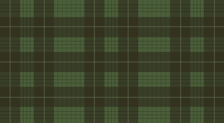 Fototapeta premium Green checkered pattern. Vintage seamless grid design 