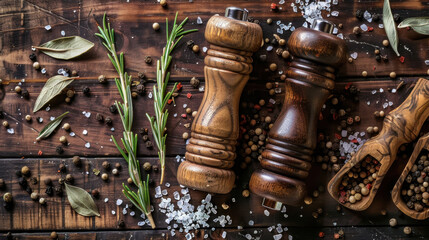 Fototapeta premium salt and pepper mills