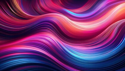 Vibrant swirling lines in shades of pink and purple with a touch of blue, creating a dynamic abstract flow perfect for a modern wallpaper design